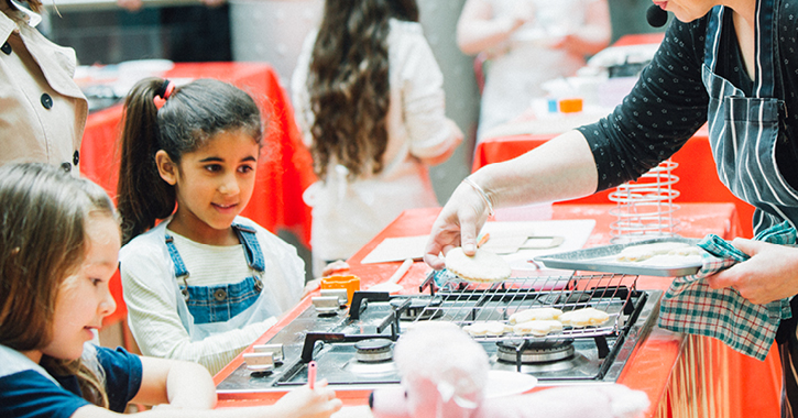 Little dots dishes cookery classes for children at Seaham Food Festival